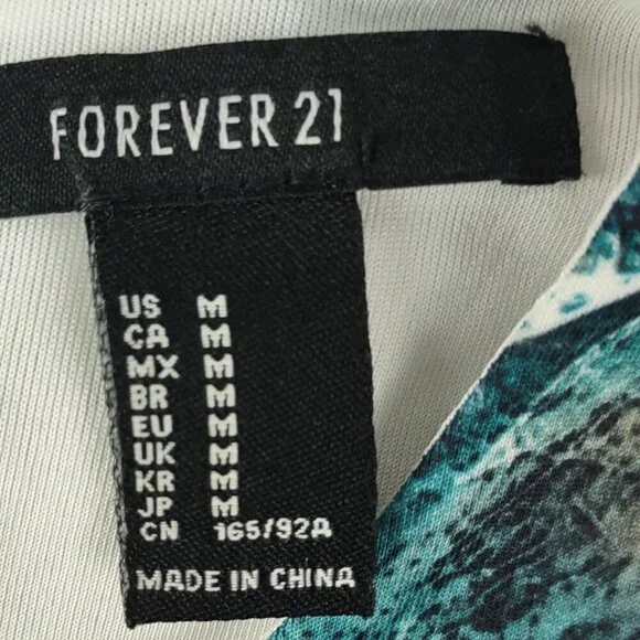 Forever 21 Womens Galaxy Printed Graphic Colorful Fit & Flare Mini Dress Size M - Picture 10 of 11